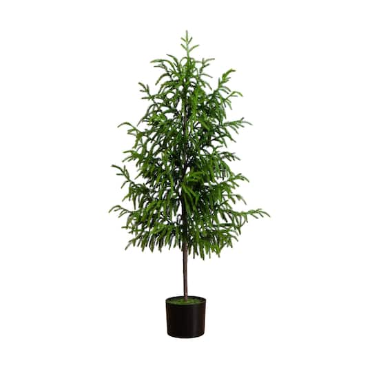 4ft. Unlit Norfolk Pine Artificial Potted Christmas Tree